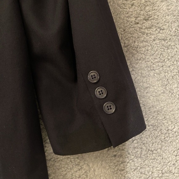 Savile Row Wool Sports Jacket 42R‎ Suit Blazer 2 Button Dark Navy Blue - Picture 13 of 13